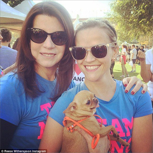 Nanci with Reese Witherspoon at the ALS Walk 2014