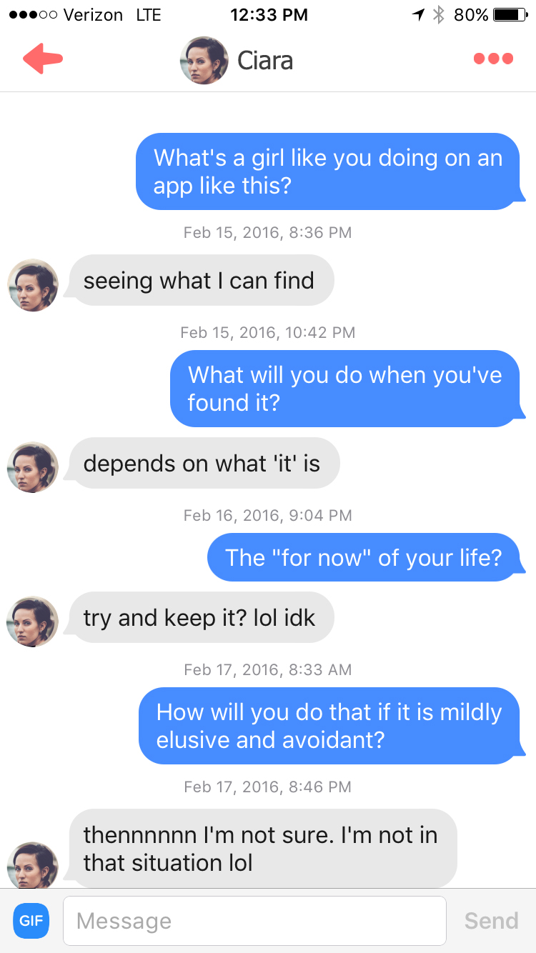 how to talk with girl on tinder
