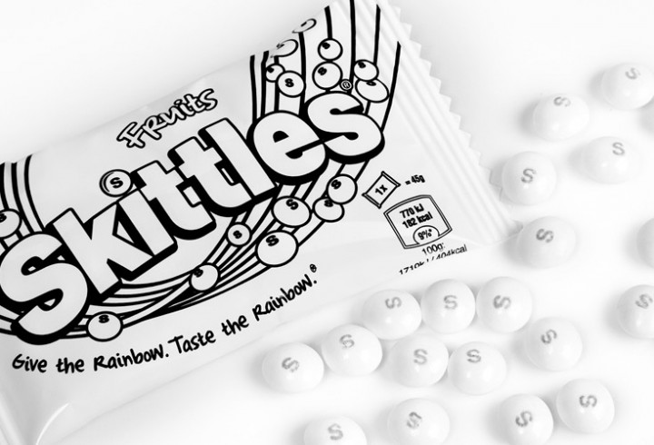 Skittles Gave Up the Rainbow for LGBT Month in London