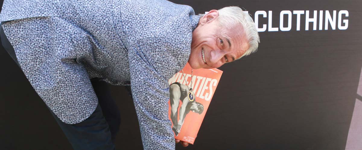 Gold Medalist Greg Louganis is Honored with Picture on Wheaties Box